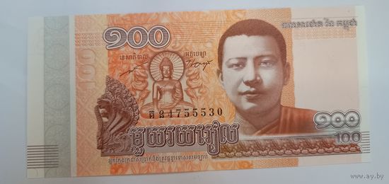 Камбоджа 100 риель 2014