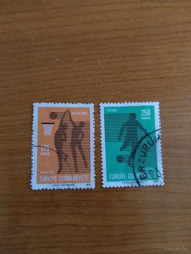 1974 Турция спорт футбол волейбол (4-4)