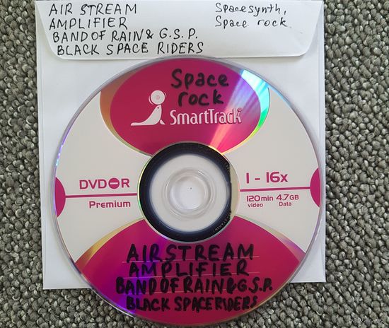 DVD MP3 дискография AIR STREAM, AMPLIFIER, BAND OF RAIN & G.S.P., BLACK SPACE RIDERS (Psychedelic/ space rock, spacesynth) - 1 DVD