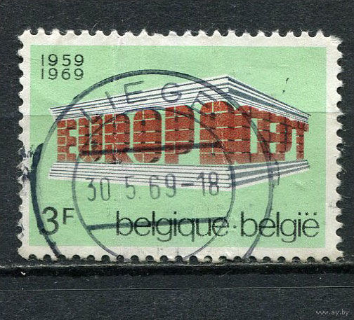 Бельгия - 1969 - Европа (C.E.P.T.) 3Fr - [Mi.1546] - 1 марка. Гашеная.  (Лот 8Gg)-T2P26