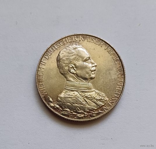 2марка. 900пр., 1913г.Германская империя.Пруссия (1871 - 1918).