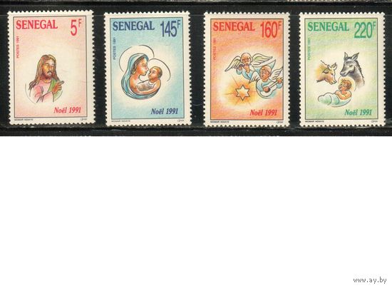 Сенегал-1992 (Мих.1166-1169) ,  ** , Рождество(полная серия)