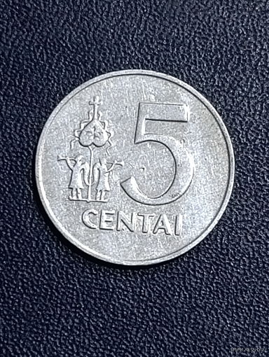 5 центов 1991г. Литва