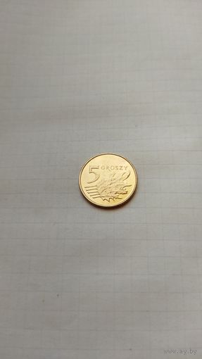5 грошей 2011 г. Польша.