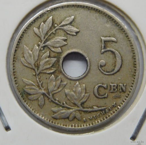 Бельгия 5 сантимов 1928 г