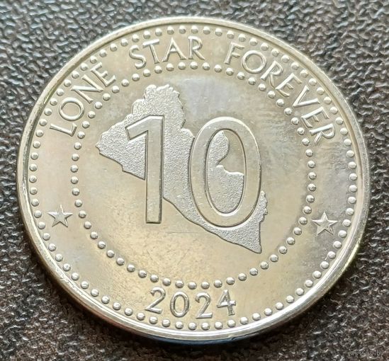 Либерия 10 долларов, 2024   ( 1-9-1 )
