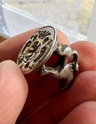 Редкость. Печать шляхетская 17-18 век серебро. Очень красивая! В коллекцию!!