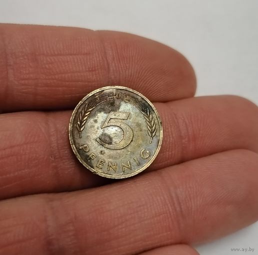 5 пфеннигов 1980г. (D). Германия.