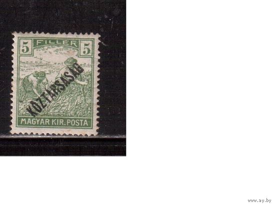 Венгрия-1919,(Мих.33)  *  , Война, Оккупация, Надп.