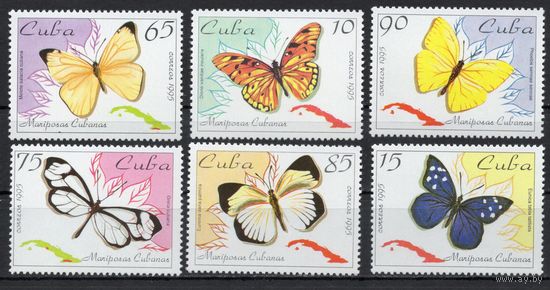 Куба 1995.Бабочки 6 марок (3823-28)
