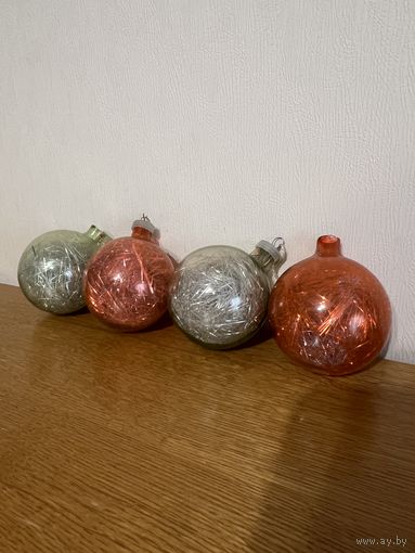 Ёлочная игрушка СССР !!! ТОЛСТОЕ СТЕКЛО!!! РЕДКИЕ !!! С РУБЛЯ!!!