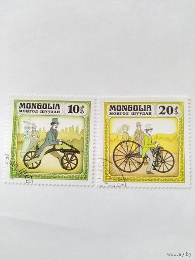 Монголия 1982  2 м велосипеды