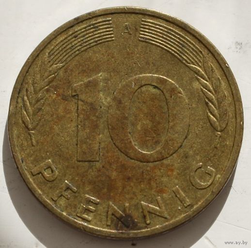 Германия 10 пфеннингов 1993 год A