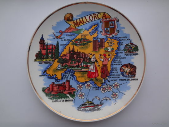 Тарелка настенная Майорка (Мальорка).