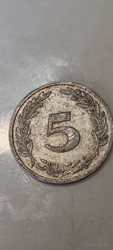 Тунис 5 миллим 1983