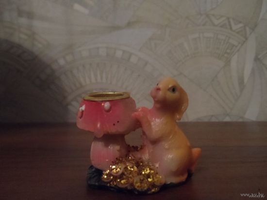 Подсвечник зайки
