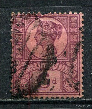 Великобритания - 1887/1892 - Королева Виктория 6P - [Mi.94] - 1 марка. Гашеная.  (Лот 17Gg)-T2P26