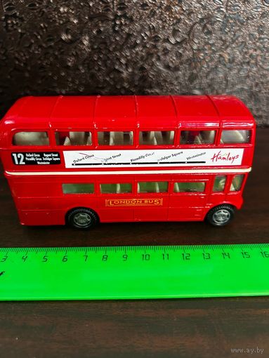 Машинка Лондонский двухэтажный автобус motormax