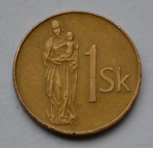 Словакия, 1 крона 1993 г.