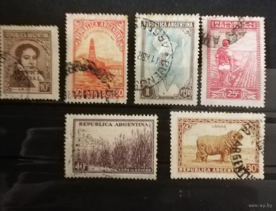 Аргентина 1935 сборный лот старых марок