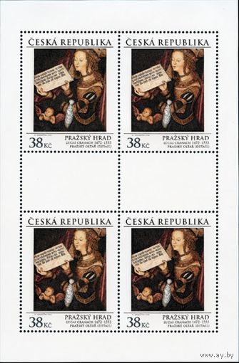 2016 Чехия 884 Живопись. Лука Кранах Старший. Портрет Святой Варвары (МЛ) **//СЛ2
