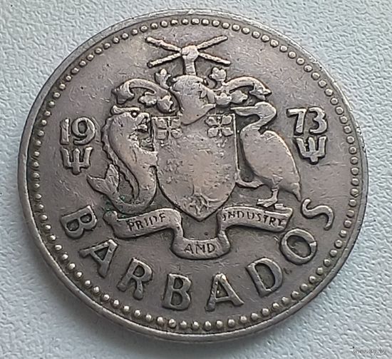 Барбадос 25 Центов 1973.  5-7-8