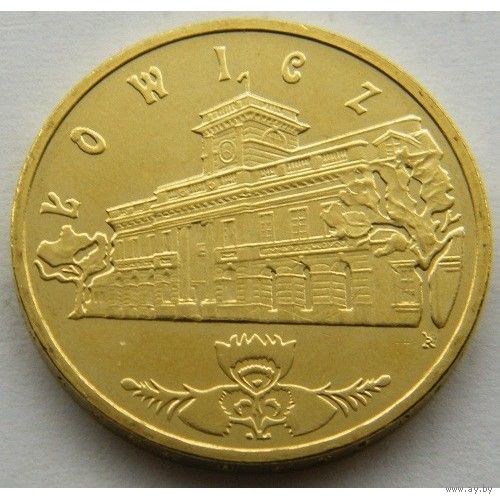 Польша 2 злотых, 2008 Древние города Польши - Лович UNC