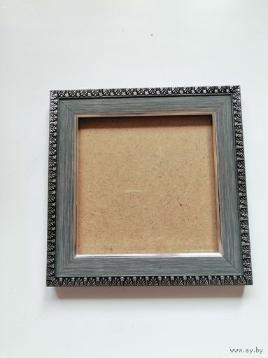 Багетная рама (пластик) со стеклом . 20, 5 х 20, 5 см (14,5 х 14,5 см)