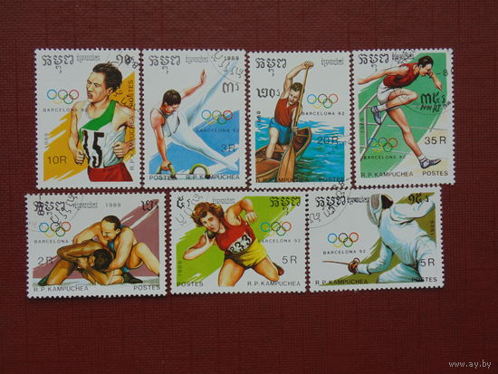 Кампучия 1989г. спорт