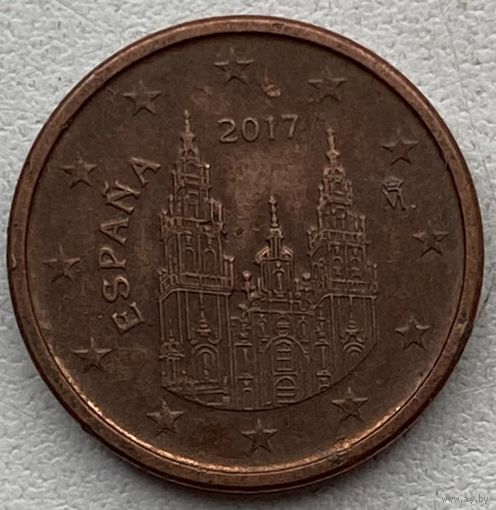 Испания 1 евроцент 2017 г.