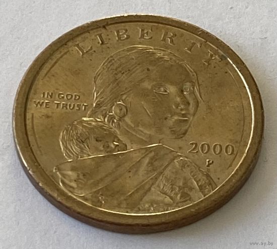 1 доллар США 2000 г., Сакагавея, США