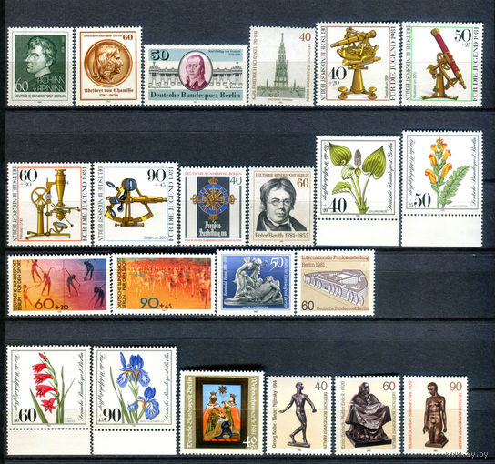 Берлин - 1981г. - Полный годовой набор - полная серия, MNH, 8 марок с отпечатками на клее [Mi 637-658] - 22 марки
