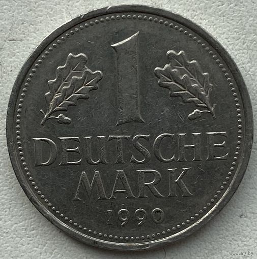 Германия 1 марка 1990 г. J