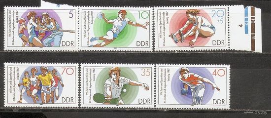 ФФ1 ГДР 1987 Спорт