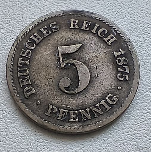 Германия 5 пфеннигов, 1875 G  2-1-16