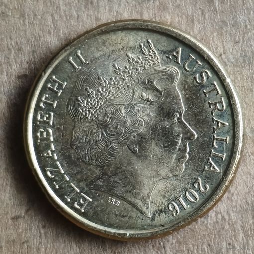 Австралия 2 доллара 2016 г., XXXI летние Олимпийские Игры, Рио-де-Жанейро 2016 /зелёное кольцо/, UC# 121