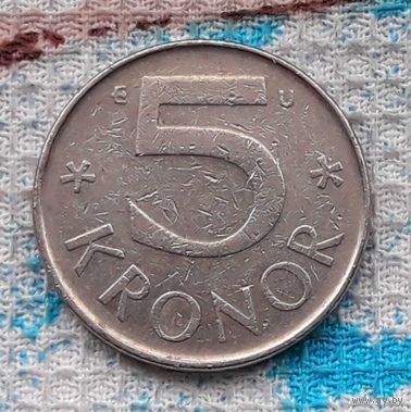 Швеция 5 крон 1982 года. Карл XVI Густав.