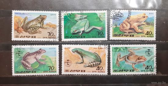 Корея. 1992 год. Фауна. Земноводные. Лягушки (1079)