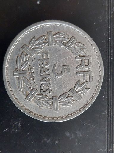 5 франков франция 1950