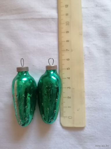 Ёлочная игрушка ОГУРЕЦ СССР одним лотом 0131