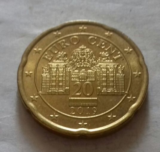 20 евроцентов, Австрия 2019 г., АU