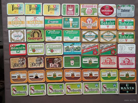 Пивные этикетки из Европы по 50 копеек, все разные, цена за 1 шт., можно рассчитываться рос. рублями, даже железными, ю-987 (3488)