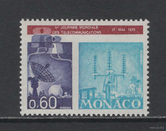 Связь Монако 1973** Всемирный день связи
