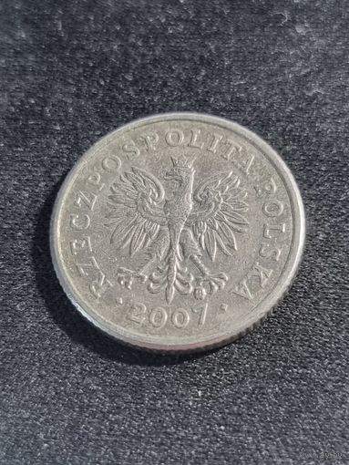 Польша 20 грошей 2007