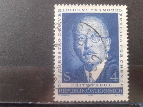 Австрия 1973 Химик, Нобилевский лауреат 1923 г.