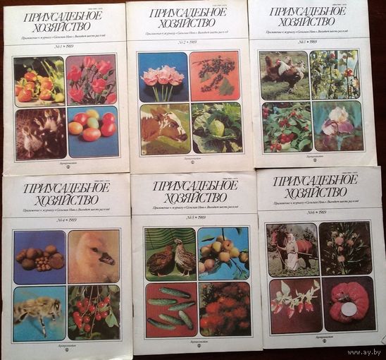 Приусадебное хозяйство-6шт за 1989г