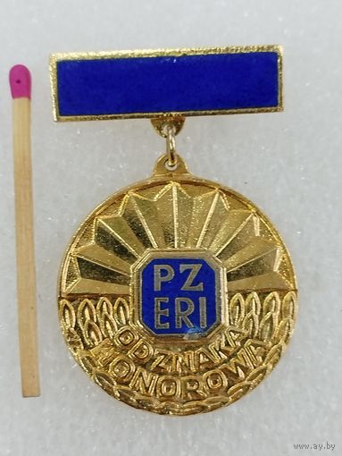 Знак ПНР. Почётный член Польской ассоциации пенсионеров и инвалидов. тяжёлый