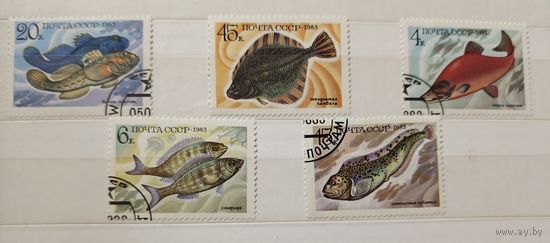 РАСПРОДАЖА КОЛЛЕКЦИИ. СССР. марки "рыбы"