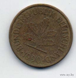 ФЕДЕРАТИВНАЯ РЕСПУБЛИКА ГЕРМАНИЯ. 5 ПФЕННИГОВ 1990 J