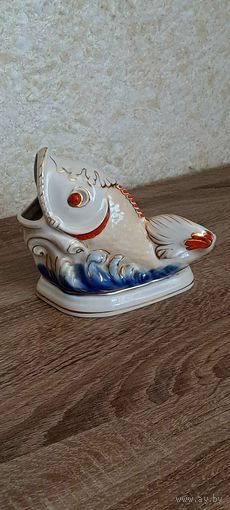 Рыбка , салфеточница , статуэтка, фарфор